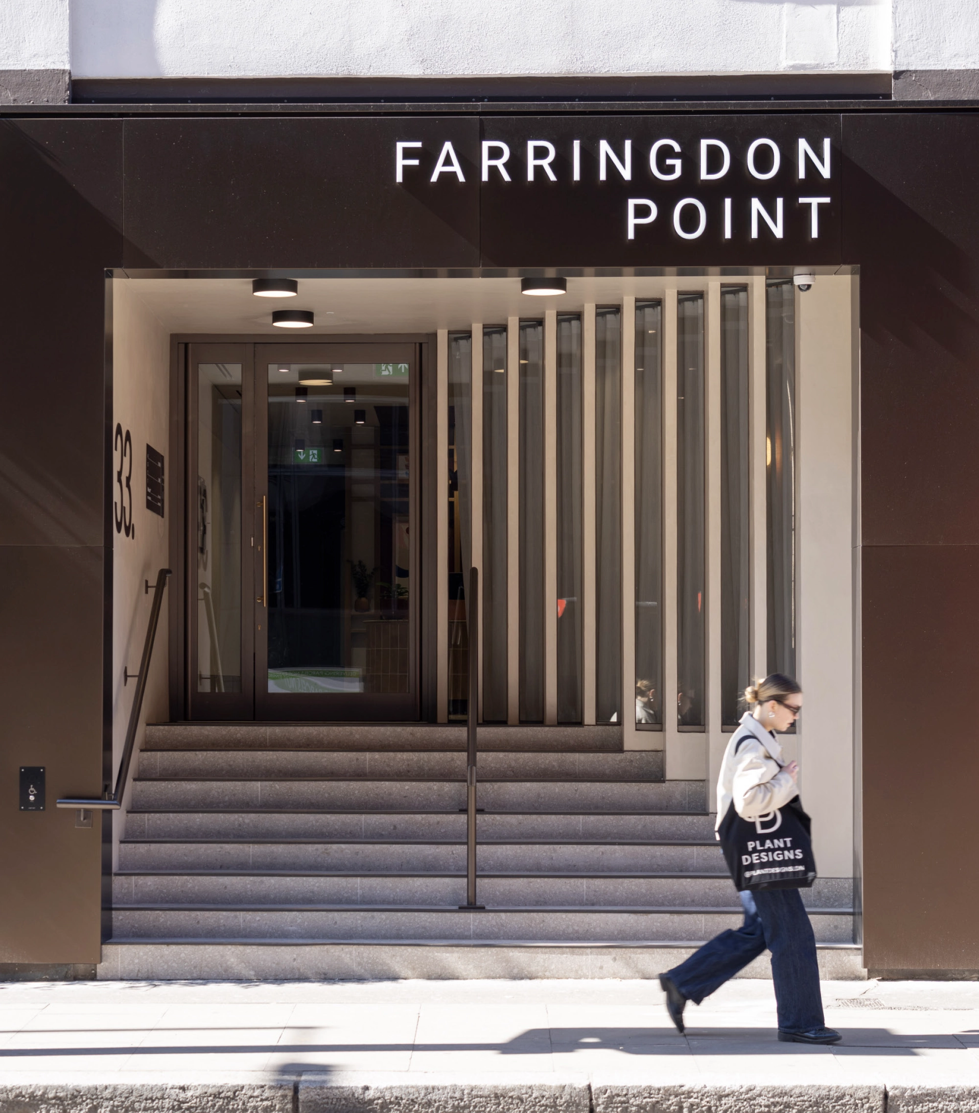 Farringdon Point entrance in central London
