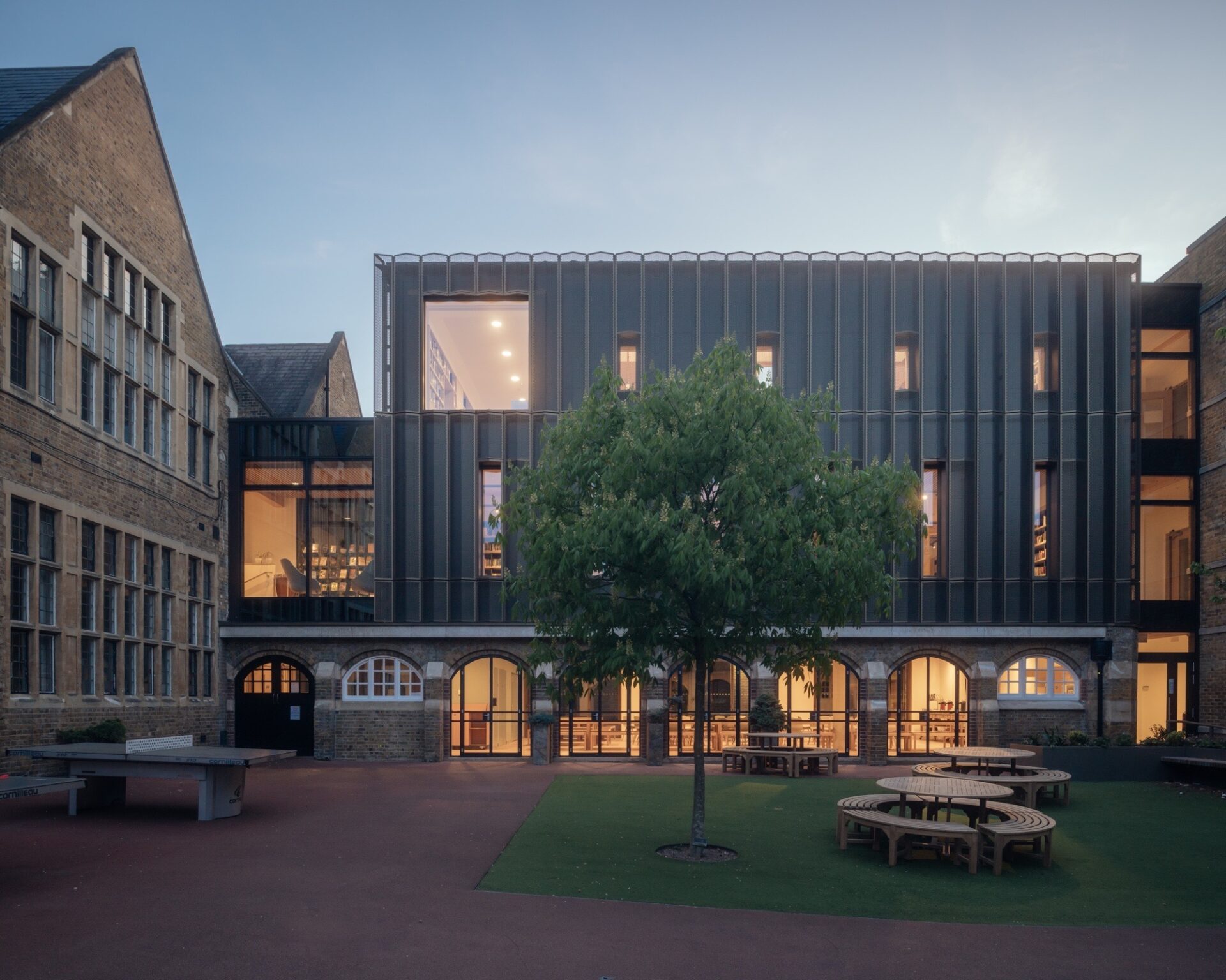 Godolphin and Latymer School dining, library and sixth-form centre